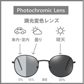 REONAS Sunglasses Polarized + Dimming Color Changing + UV Protection Lenses Boston Metal Entertainer Driving Golf Fishing Night Driving, Black