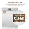 Performore Clean Dirty Magnet for Dishwasher, 3.5" X 2.4" Adhesive