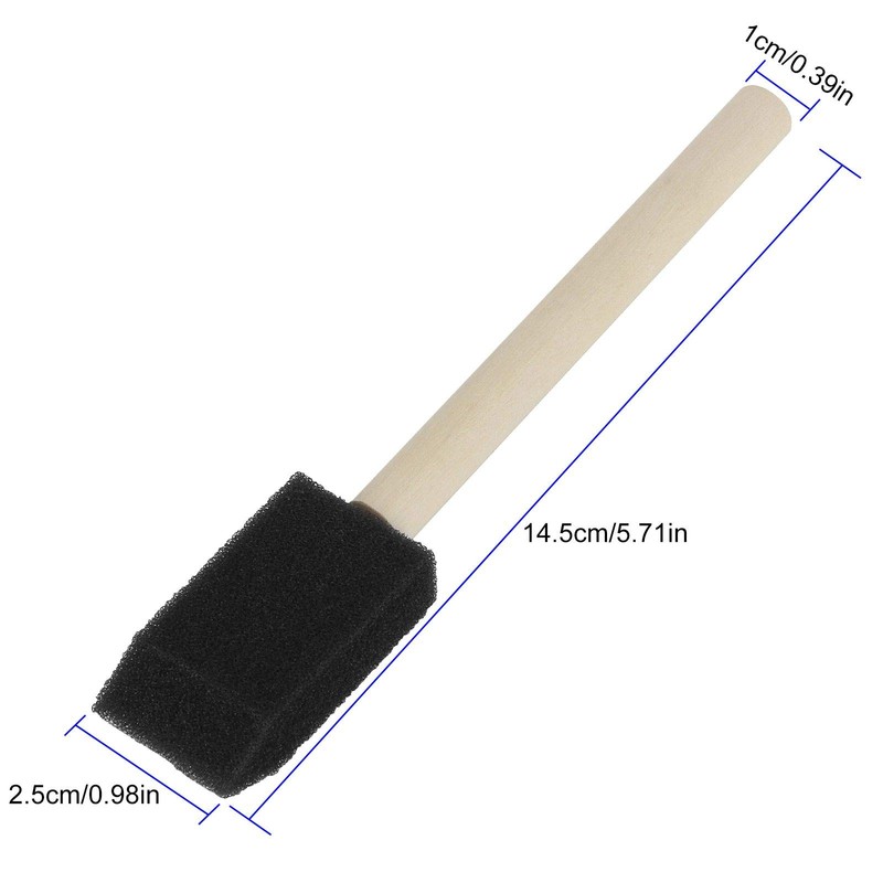 200 Pack 1 inch Foam Paint Brushes Bulk Sponge Paint