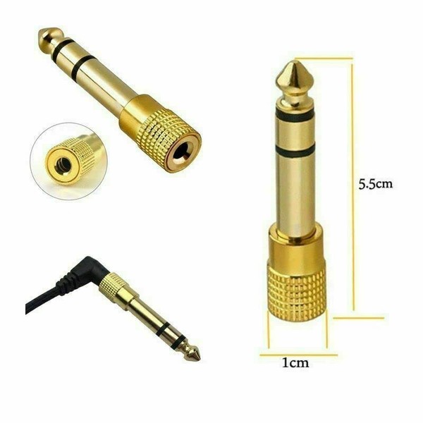 Multibao Headphone Jack Adapter, 3.5mm Female Plug to 6.5mm Male