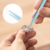 2 Pcs Stainless Steel Craft Tweezers, Precision ESD Tweezer Set,
