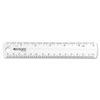 Westcott Shatter-Resistant Plastic Ruler, 6 Inch Length, Transparent (45016)