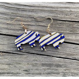 Buffalo Sabres Earrings - Lead and Nickel free - Handmade