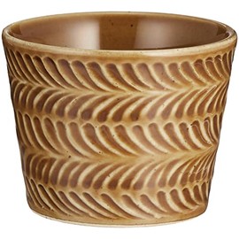 Hasamiyaki 323084216 Soba Boar Cup Approx. 5.1 fl oz (150 ml), Rosemary, Amber, Brown, Made in Japan