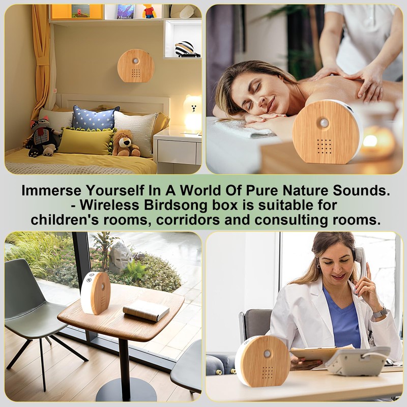 Bird Chirping Soundbox | Motion Sensor Activated Nature Sounds |