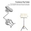 Tgoon Trombone Lyre Flip Folder, Lyre Instrument Accessories Keep The