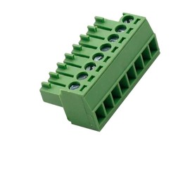 300 V 8A KF2EDGK 3.5 mm paso 8 pines enchufe PCB tornillo terminal bloque conector hembra verde, paquete de 10