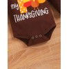 Thanksgiving Outfits Baby Girl My First Thanksgiving Romper+Polka Dot Pant+Headband