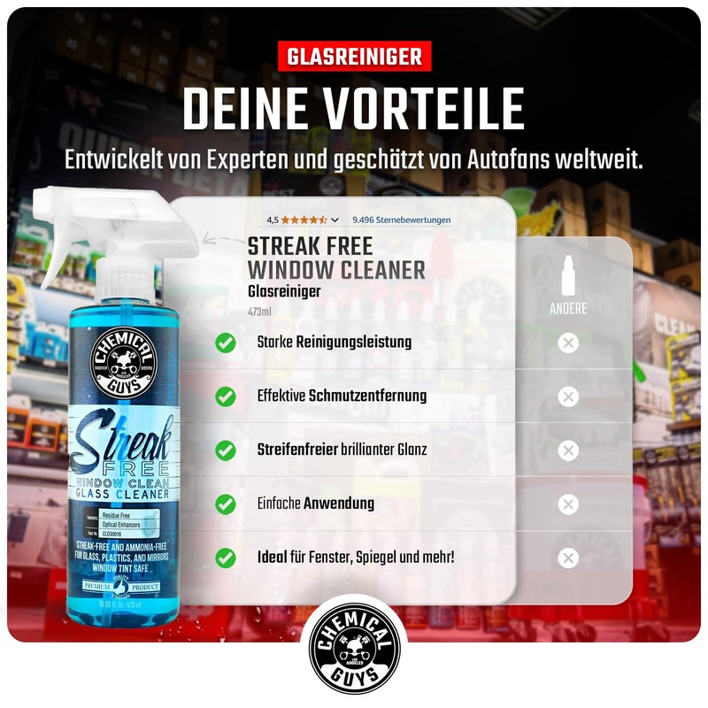 Chemical Guys Streak Free Window Clean (473 ml)