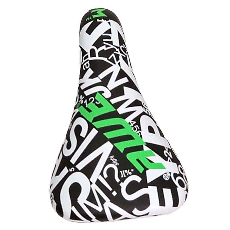 AWE® BMX Freestyle Saddle Black/White FREE SEAT POST