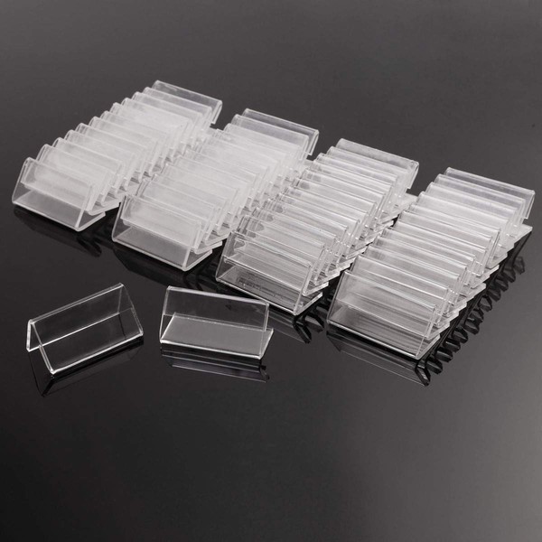 50Pcs 4x2cm Mini Acrylic Sign Display Holder Price Name Card