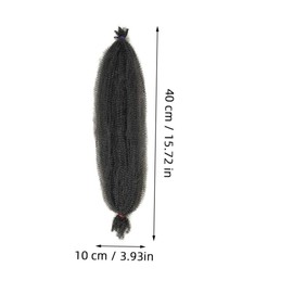 Vaguelly 8Pcs Synthetic Twisted Wig Extensions for Women Long Curly Afro Braiding Hair Easy to Install Wavy Style for Daily Wear or Special Occasions