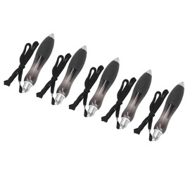 Wide Weighted Pen ,Multi Function Weight Balance 5pcs Low Grip Strength Fat Heavy Weighted Pens Slip Resistant for Parkinsons (Black)
