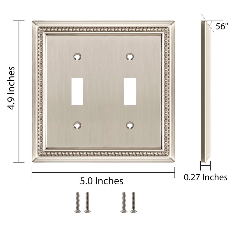 Henne Bery Sunken Pearls Heavy Duty Decorative Wall Plate Switch
