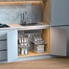 TOPITOP 2 Pack of 2 Tier Under Sink Storage Organizer