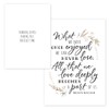 Floral Typography Sympathy Card Pack / 25 Condolences Card Set