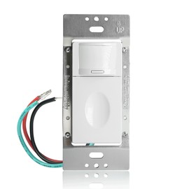 RAYZEEK Motion Sensor Light Switch, 5A, Single Pole, Ground Wire Required, OCC & VAC & Manual Selectable, PIR Infrared Motion Activated Wall Switch, UL Listed, Wall Plate Included, PC Fireproof