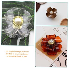 Mikinona 6Pcs Flower Hair Claw Clips for Women Claw Hair Holders Non Slip Back for Beauty Routines Showers and Everyday Use