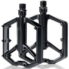 Bicycle Pedals, Romon Pedals Mountain Bike, Ultralight Non-Slip Bicycle Pedals with Sealed Bearings, 9/16 Inch Bicycle Pedals, Aluminium Platform Pedals, for Mountain Bike, BMX, E-Bike