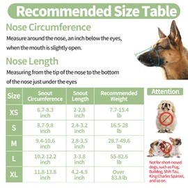 Dog Muzzle - Soft Mesh Muzzle for Small Medium Large Dogs Labrador German Shepherd - Adjustable Puppy Muzzles for Scavenging Biting Licking and Chewing - Allows Panting and Drinking Black (S)