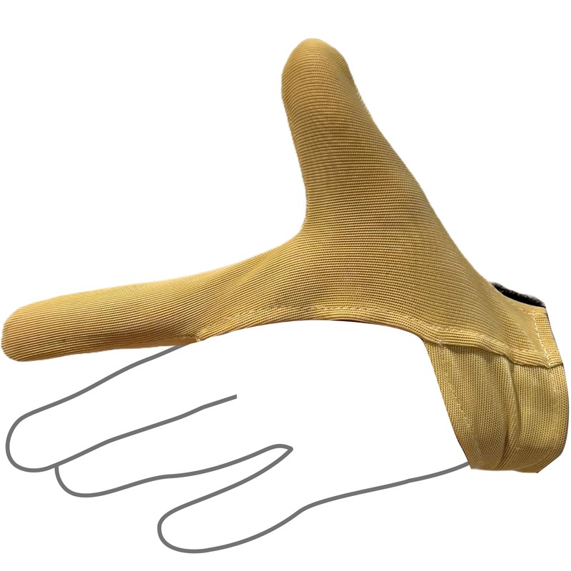 2 Finger Kevlar Mice Handling Glove. Puncture Resistance Level 4.