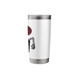 Serape Skeleton cartoon Pocket mexican for Cinco De Mayo fan Stainless Steel Insulated Tumbler
