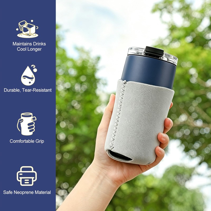 Can Cooler Sleeves Compatible with Simple Modern 12 oz, Reusable