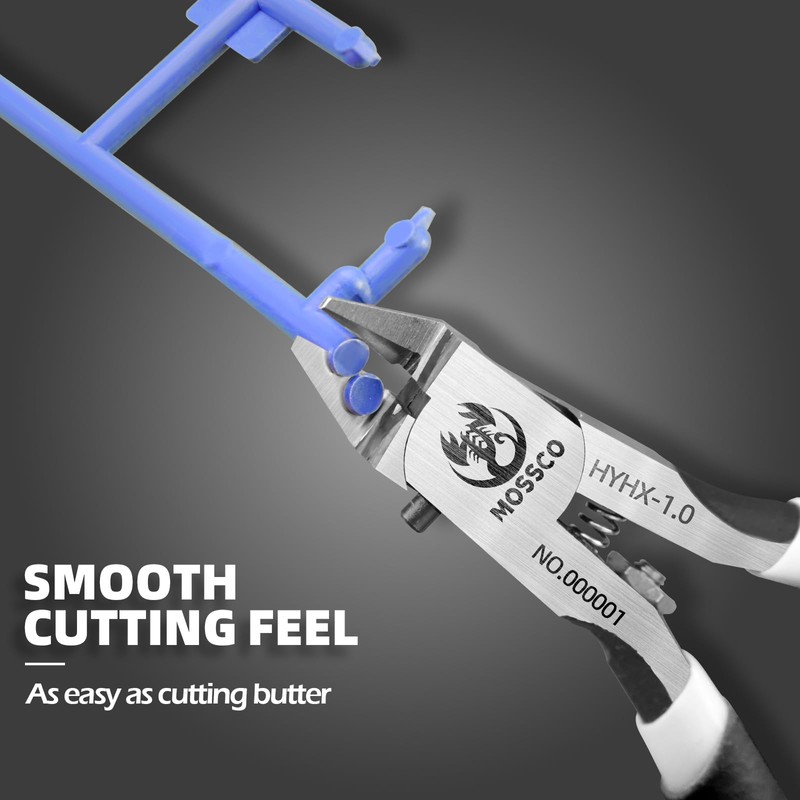 MOSSCO Model Nippers, Ultra-thin Single-edge Nippers for Advancers Repair Plastic