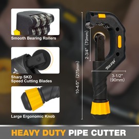 Pipe Cutter Tool Heavy Duty 1/8''-2 3/4'' OD