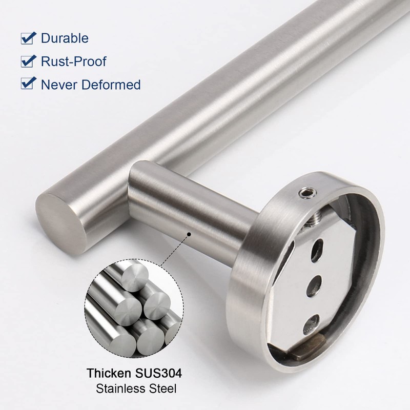 NearMoon Hand Towel Holder/Towel Ring, Thicken Stainless Steel Hand Towel