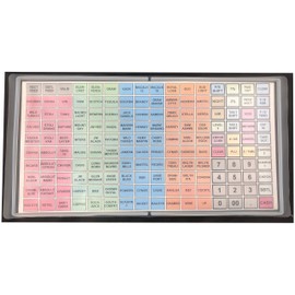 SAM4S ER-5200M, SPS-520FT, SPS-530FT, SER-7000, SAP-530FT / Flat Keyboard Cover Silicone Cash Register Protective Wet Cover Overlay Wet Cover ER5200M