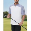 KGGEOO Wind and Water Resistant Cage Jacket Short Sleeve Golf