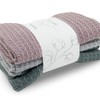 Ecovask Face Cloth 3pk Organic Cotton, Storm