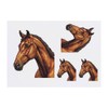 4 x 'Horse Portrait Pixel Art' Temporary Tattoos - Water