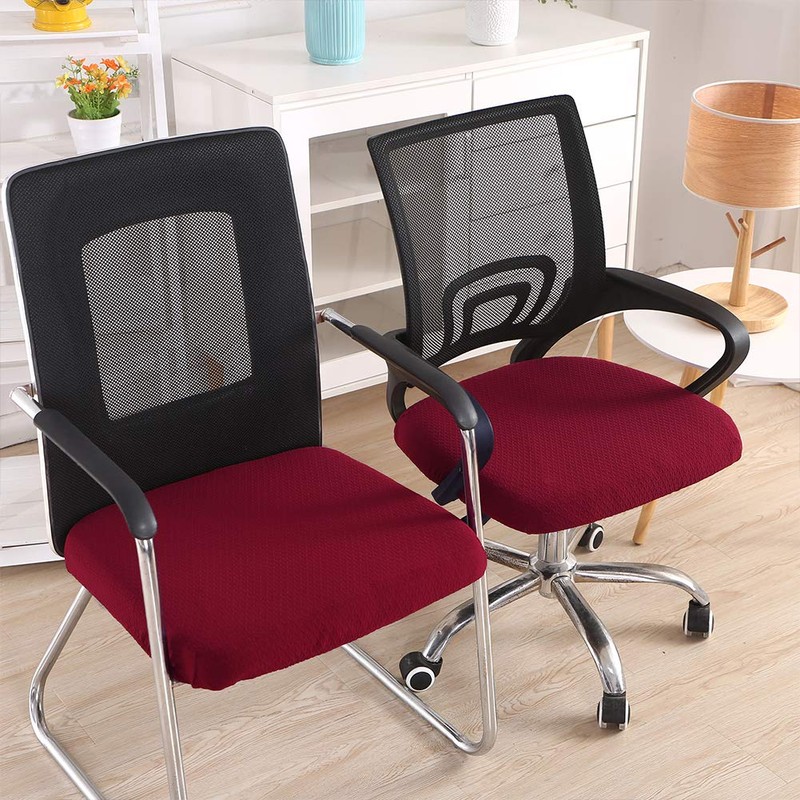 smiry Stretch Jacquard Office Computer Chair Seat Covers, Removable Washable