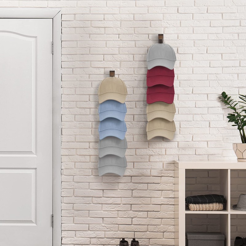 keletop Hat Rack for Wall Baseball Cap Organizer Hanger (2