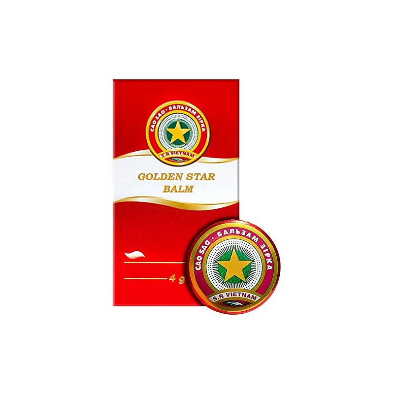 Golden Star Balm (Cao Sao Vang) 4g/0.14 Oz