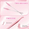 Jsio Cluster Lashes Kit with Glue, 456PCS Individual Eyelashes 30D-100D