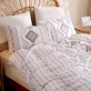 Herside Light Brown 100% Cotton Duvet Cover Set King Size,