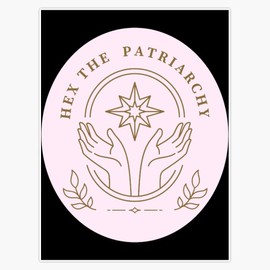Hex The Patriarchy Bumper Sticker Window Water Bottle Decal 5"