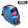 ADIR 6713 Careta Electrónica Profesional Azul Con Franjas Grises