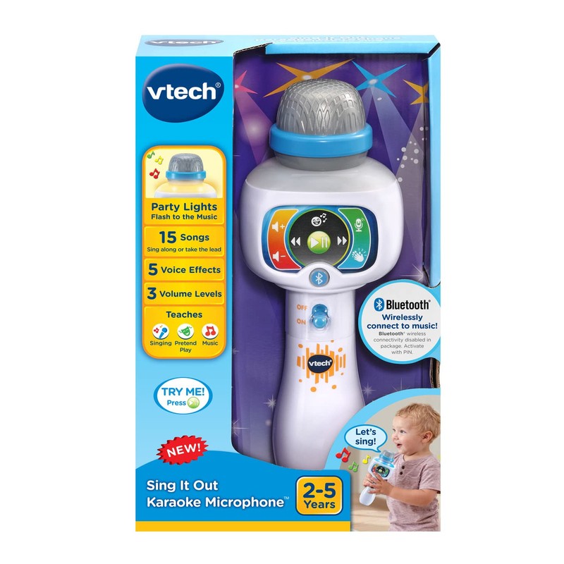 VTech Sing It Out Karaoke Microphone, White