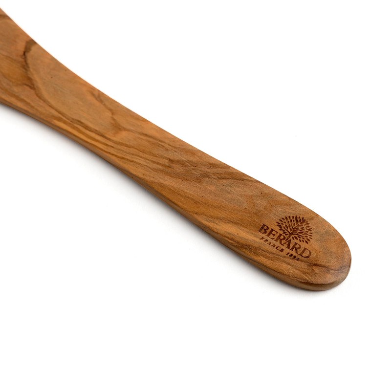 Berard 31.8 cm/12.5 in Curved Spatula, Handcrafted, Olive Wood