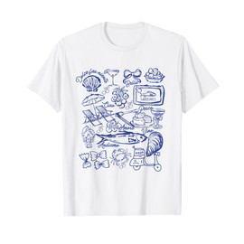 Dolce far niente la dolce vita Italian summer sardine T-Shirt