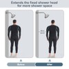 BRIGHT SHOWERS Shower Arm Extender for Rain and Handheld Shower