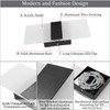 Dimmable Wall Sconce Modern, LIGHTESS Indoor Wall Lamp Black 12W