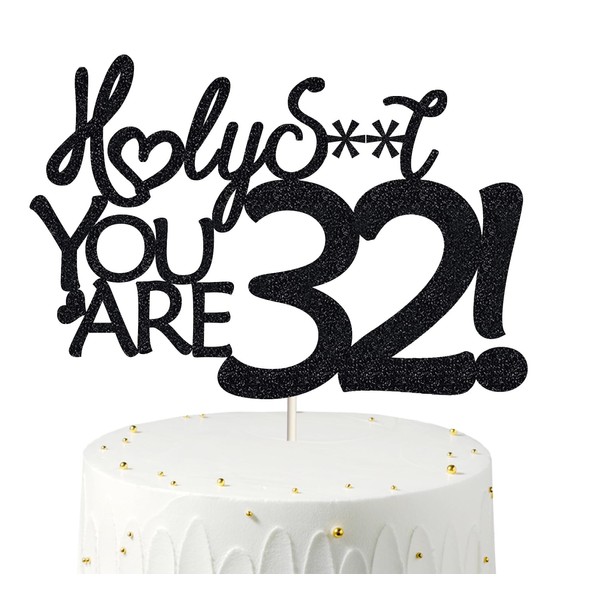 Decoración para tarta de cumpleaños 32, decoración para tarta de cumpleaños 32, decoración para tarta de cumpleaños 32, decoración para tartas de 32 cumpleaños para hombres, decoración de 32 cumpleaños para mujeres, decoración para tarta de 32 cumpleaños