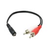 3.5mm Stereo Mini Jack to RCA Pin Plug Audio Converter