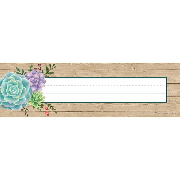 Teacher Created Resources Rustic Bloom Name Plates (TCR8555)