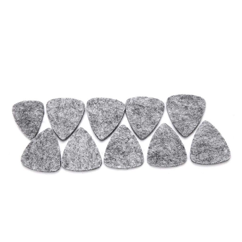 Pack of 10 Wool Felt Picks 3 mm for Guitar
